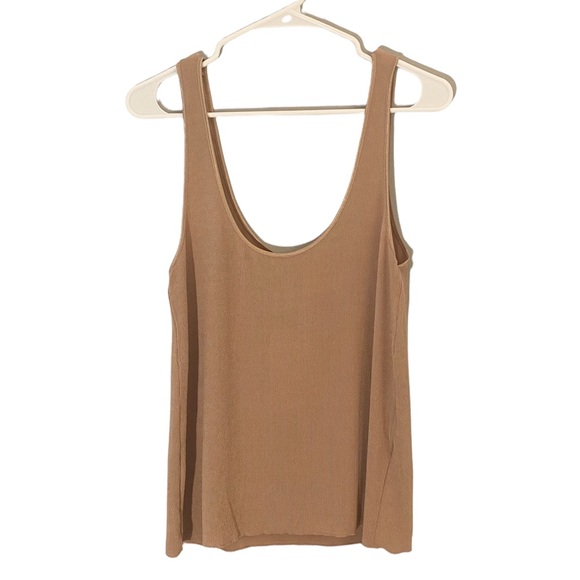 🛑SOLD ON MERCARI🛑 Zara Tank Top NWT Ribbed Tan Color Womens Size M - Picture 2 of 7